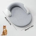 Summer Ice Silk Cooling Dog Bed Oval Breathable Heat Dissipation Cat Mat Pet Nest Cooling Pad for Small Medium Large Dogs Cats